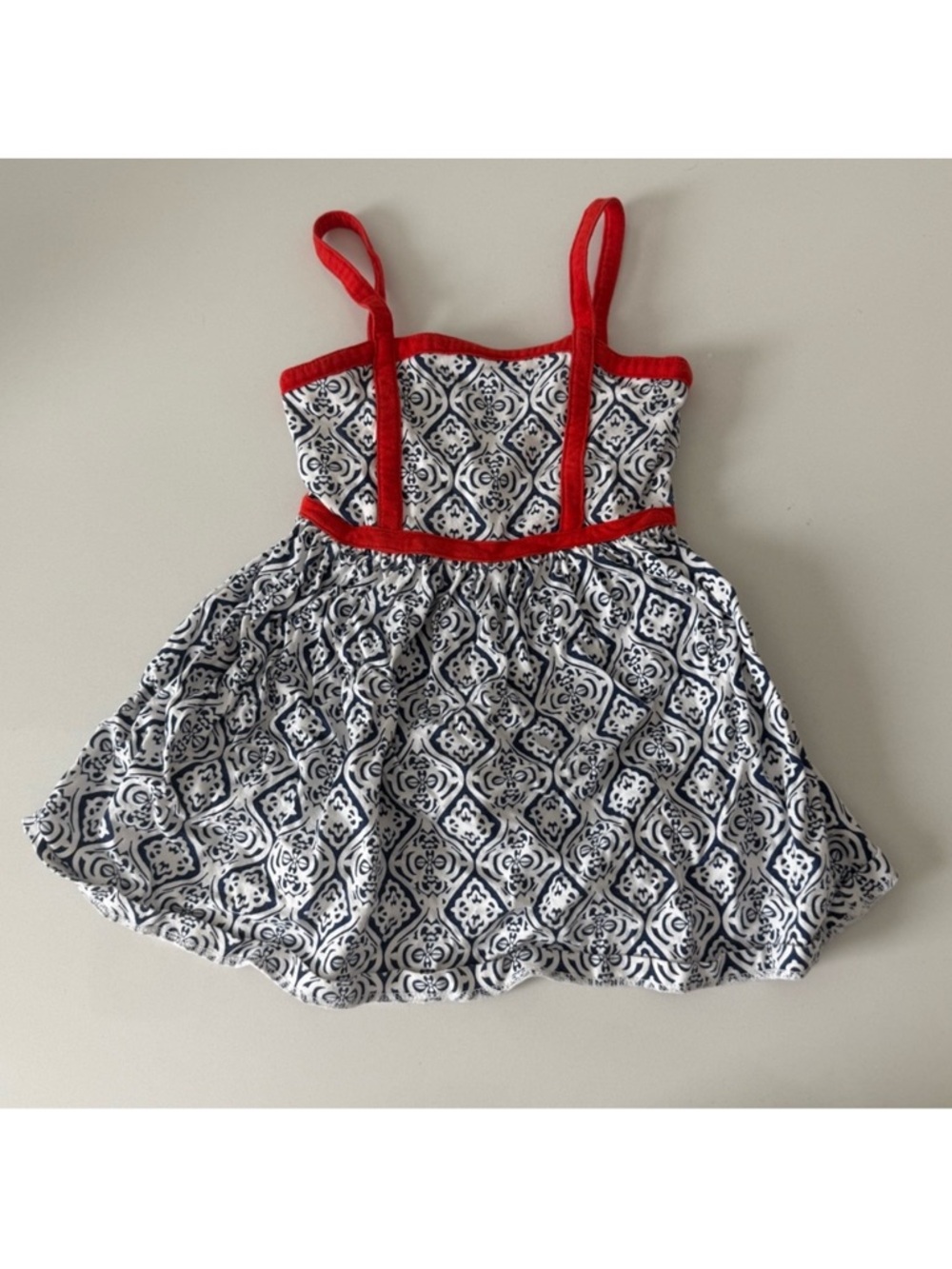 NAUTICA Red, White and Blue Tank Dress Size 4T